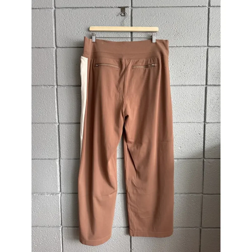 Athleta Venice Colorblock Wide Leg Pant Rustic Beige size 1X